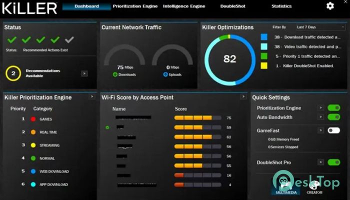 Intel Killer Performance Suite 40.25.614.1563 完全アクティベート版を無料でダウンロード