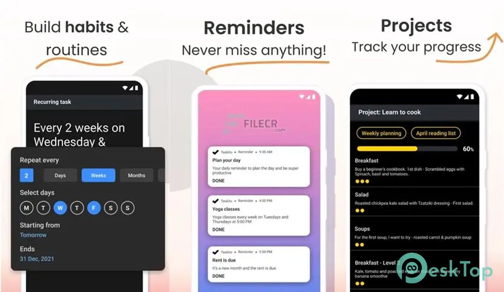 Taskito - To-Do List, Planner 1.2.1 build 1211 APK MOD تحميل مجاني كامل