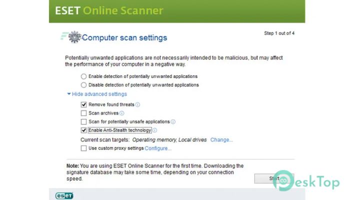 ESET Online Scanner 3.7.4 Tam Sürüm Aktif Edilmiş Ücretsiz İndir