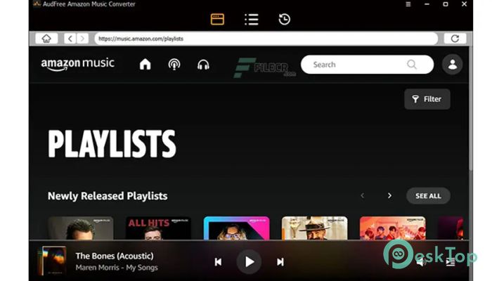 AudFree Amazon Music Converter 2.11.0.290 Tam Sürüm Aktif Edilmiş Ücretsiz İndir