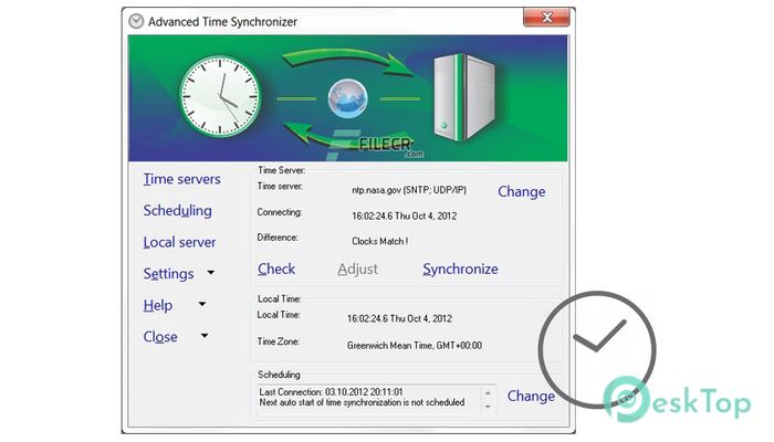 Advanced Time Synchronizer Industrial 4.3.0.814 Tam Sürüm Aktif Edilmiş Ücretsiz İndir