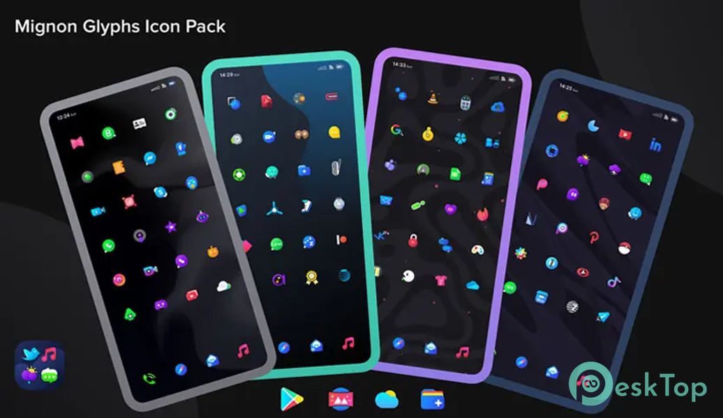 Mignon Glyphs Icon Pack v1.0.2 APK MOD Descarga gratuita completa