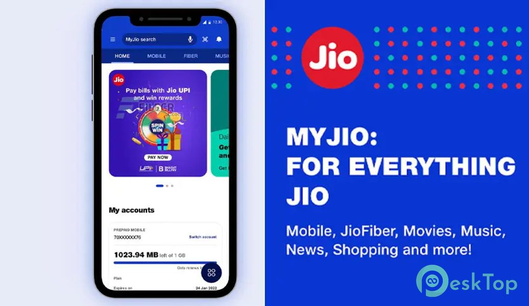 MyJio - For Everything Jio 7.0.80 APK MOD Полная бесплатная загрузка