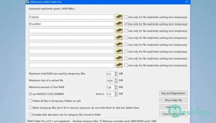 Download GiMeSpace RAM Folder Pro 2.2.2.40 Free Full Activated