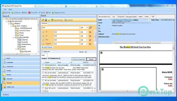 تحميل برنامج SysTools OST Viewer Pro 8.0 برابط مباشر