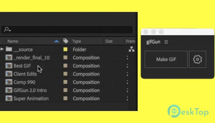 Download Aescripts - GifGun 2 v2.0.19 Free Full Activated