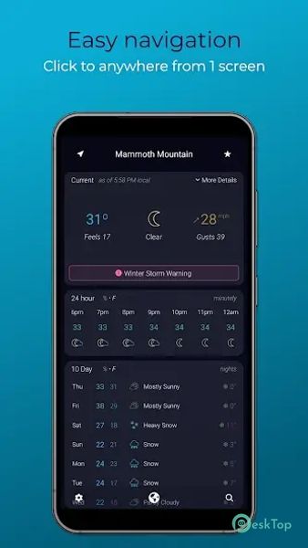 Digital Sky: Weather, Radar 2.1.5 APK MOD Tam Ücretsiz İndir