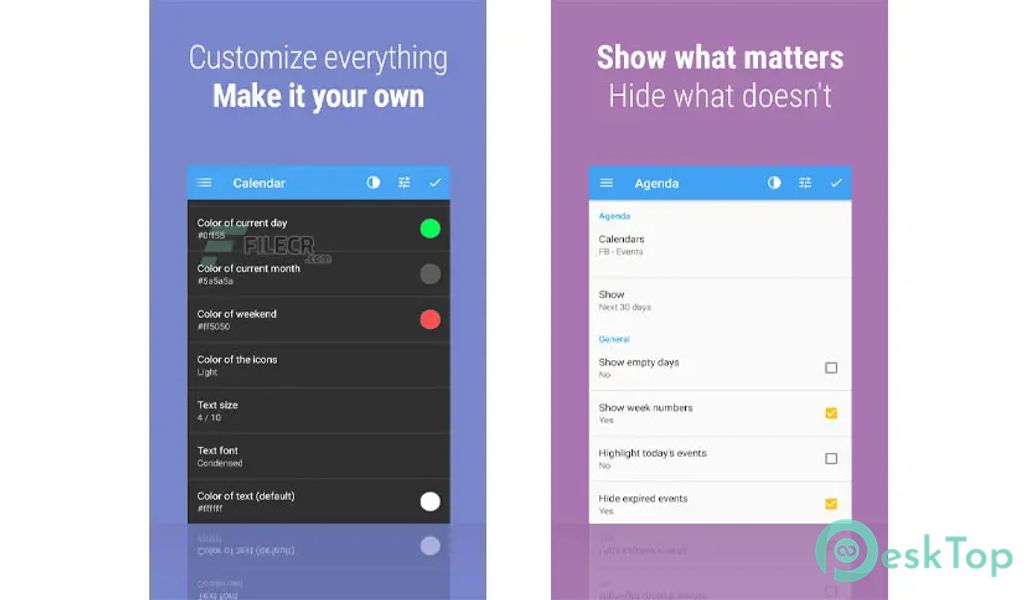 Calendar Widget - Month - Agenda0