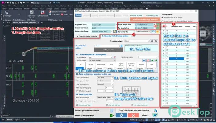 تحميل برنامج NTCL Soft Section view Quantity Take-Off tool 1.2.0 برابط مباشر