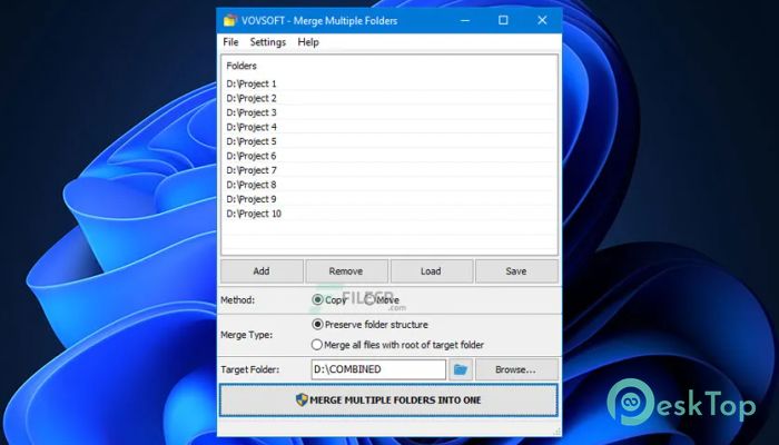  تحميل برنامج VovSoft Merge Multiple Folders  2.0.0 برابط مباشر