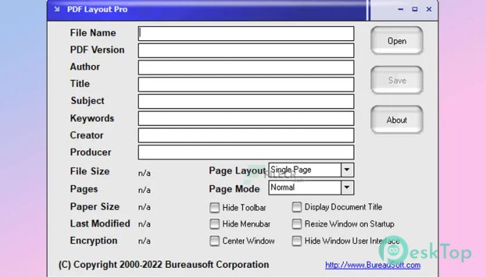 Bureausoft PDF Layout Pro 3.01 完全アクティベート版を無料でダウンロード