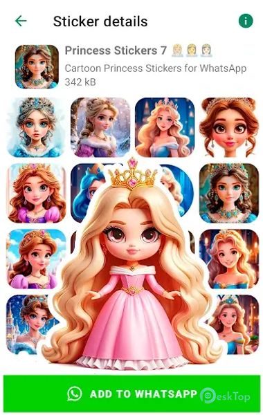 Princess Stickers for WhatsApp