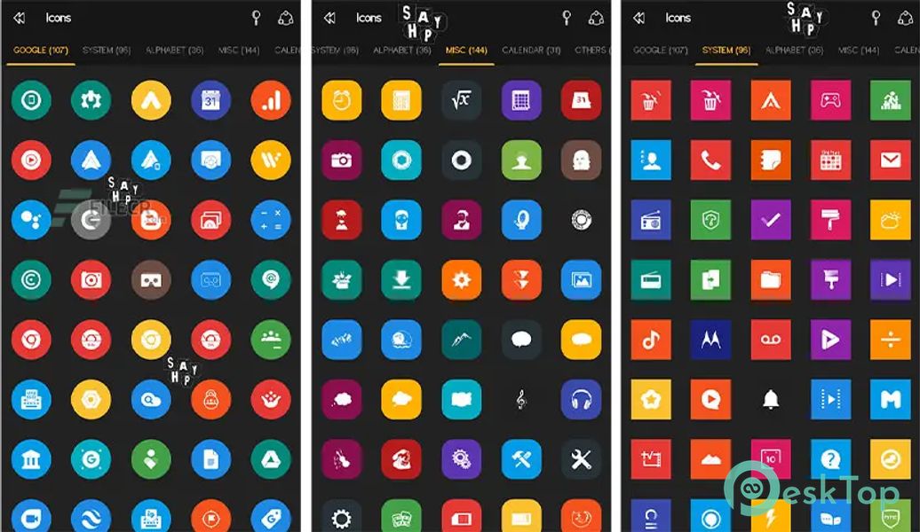 Shapy – Flat & Adaptive Icon Pack
