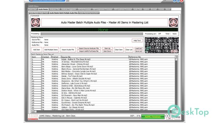 Скачать AAMS Auto Audio Mastering System 3.9.0.1 полная версия активирована бесплатно