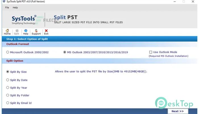 Download SysTools Split PST 8.3 Free Full Activated