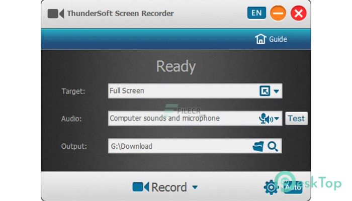  تحميل برنامج ThunderSoft Screen Recorder  10.8.0 برابط مباشر