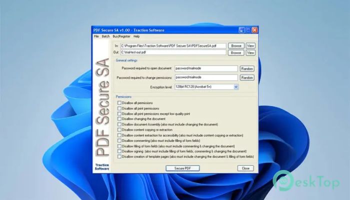 Download Traction Software PDF Secure SA 1.05 Free Full Activated
