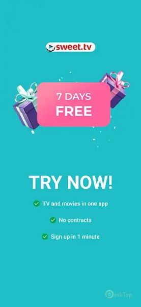 SWEET.TV - TV and movies 2.21.1 APK MOD मुफ्त पूर्ण डाउनलोड