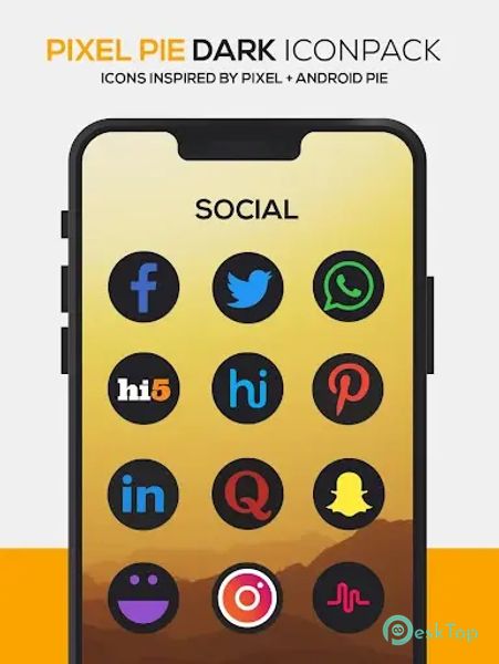 Pixel DARK Icon Pack 8.5 APK MOD フル無料ダウンロード