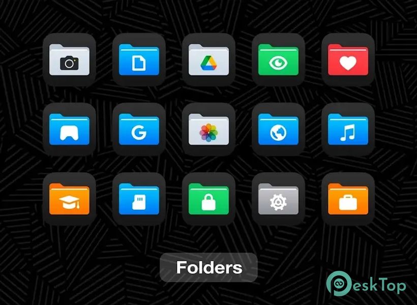 iDarkOS 18 - Icon Pack 1.4.4 APK MOD تحميل مجاني كامل