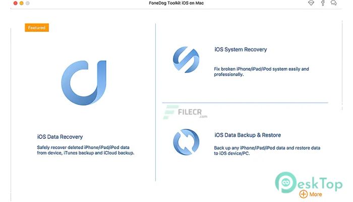 Descargar FoneDog Toolkit for iOS 2.1.88 Gratis para Mac