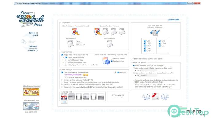 Télécharger Pictures Thumbnails Maker Platinum 3.1.0.1 Gratuitement Activé Complètement