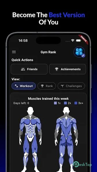 Gym Rank: AI Workout Tracker 2.0.1 APK MOD Tam Ücretsiz İndir