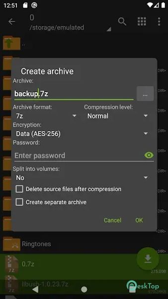 ZArchiver 1.0.10 APK MOD Descarga gratuita completa