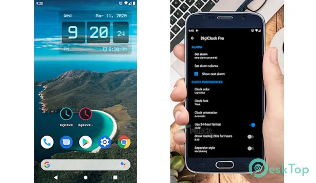 Huge Digital Clock 8.0.4 APK MOD Unlocked (Full) Free Download