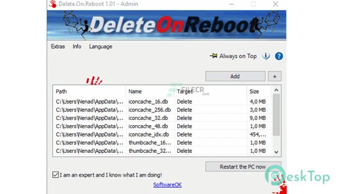  تحميل برنامج Delete.On.Reboot 3.01 برابط مباشر