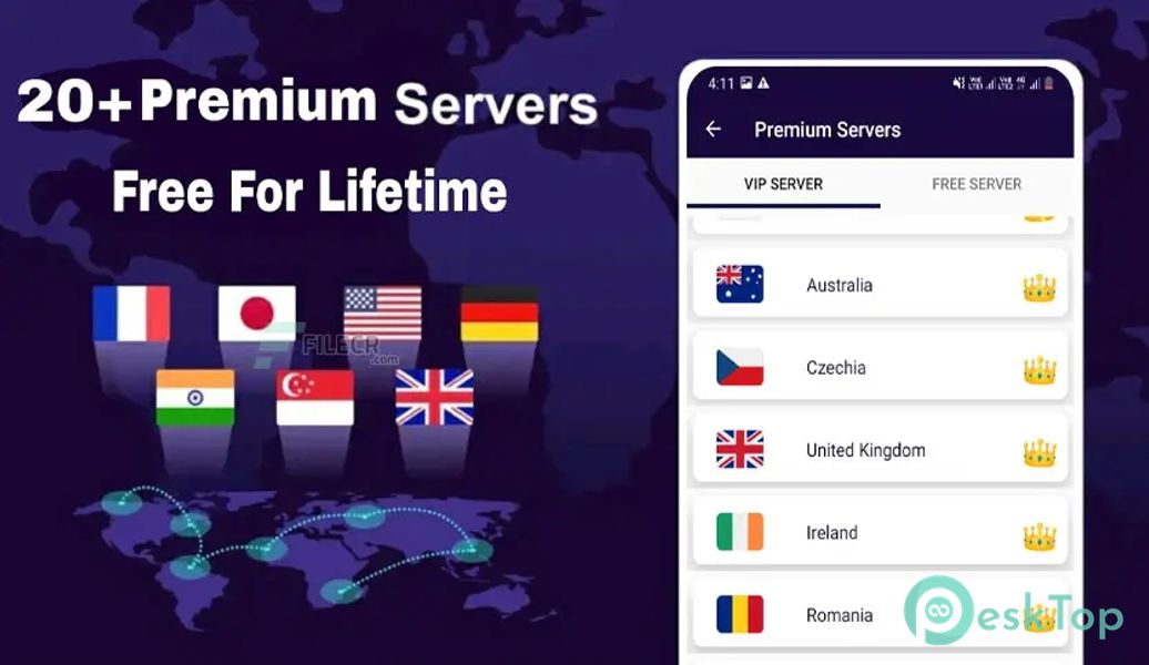 VPN 4X Premium v16.0 APK MOD Полная бесплатная загрузка