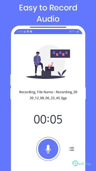 Voice Recorder-Unlimited Audio 1.0.2 APK MOD Полная бесплатная загрузка