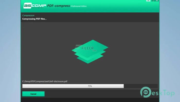 ASCOMP PDF-compress 1.0.0 Professional Tam Sürüm Aktif Edilmiş Ücretsiz İndir