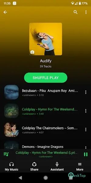 Music Player - Hash Player 1.62.1 APK MOD تحميل مجاني كامل