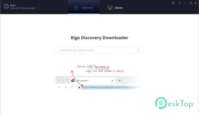 Kigo DiscoveryPlus Video Downloader 1.0.2 Tam Sürüm Aktif Edilmiş Ücretsiz İndir