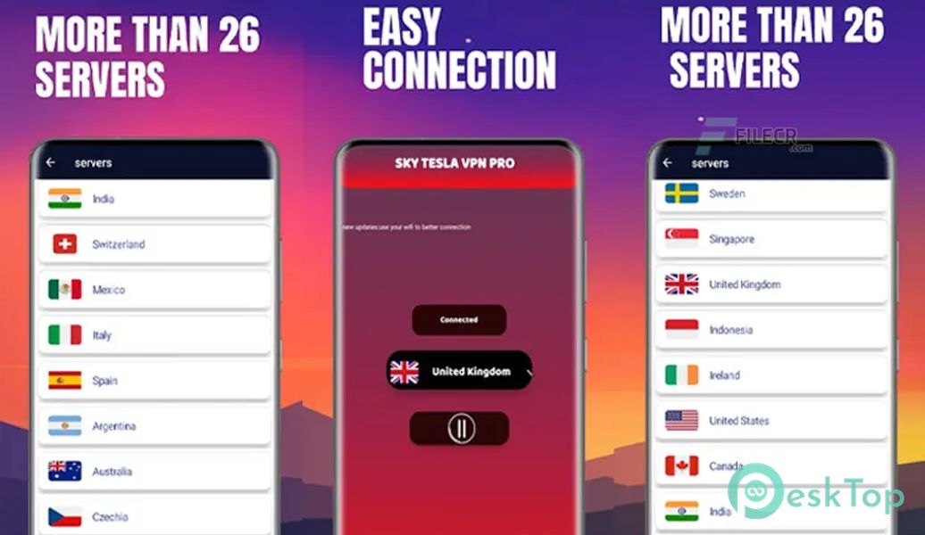 Tesla Vpn Pro v3.1.2 APK MOD Полная бесплатная загрузка