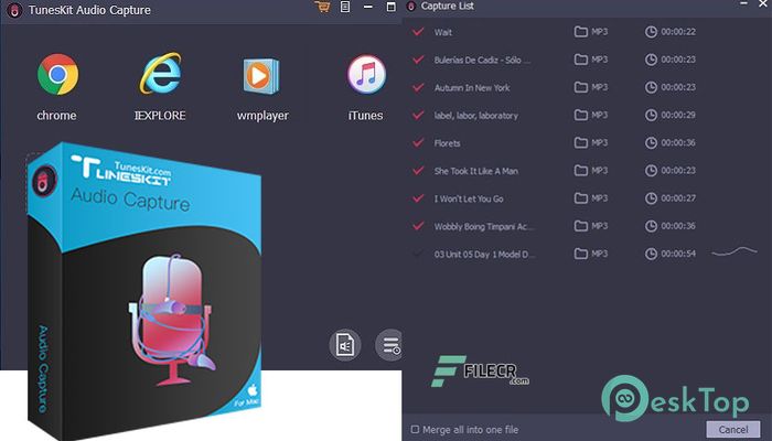 TunesKit Audio Capture 3.2.0.52 Tam Sürüm Aktif Edilmiş Ücretsiz İndir