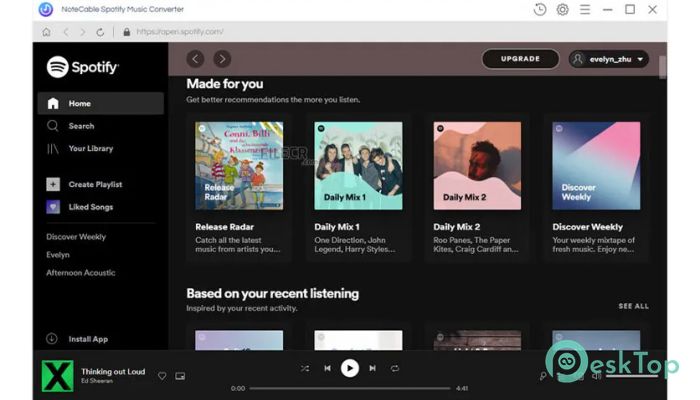 Скачать NoteCable Spotify Music Converter 1.3.5 полная версия активирована бесплатно