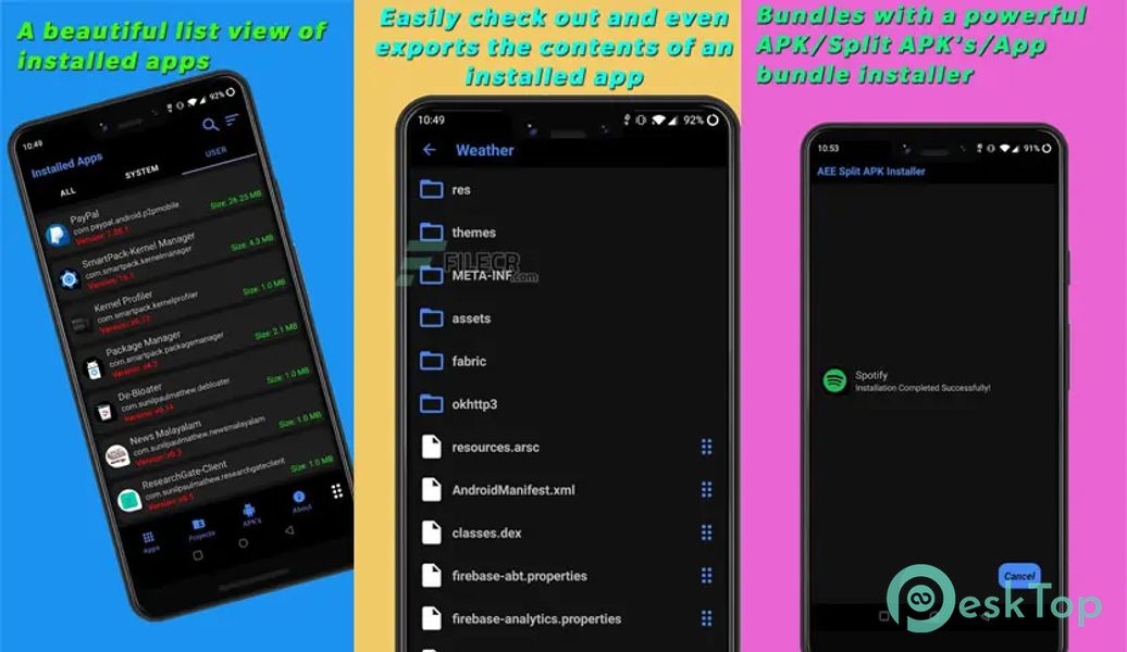 APK Explorer 0.28 APK MOD Tam Ücretsiz İndir