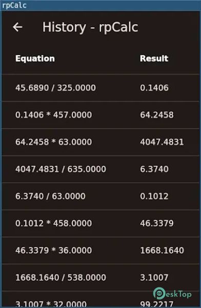 rpCalc 1.0.1 APK MOD Tam Ücretsiz İndir