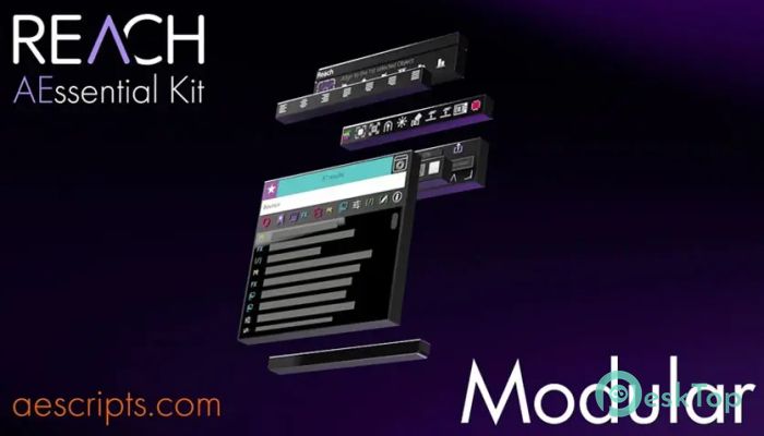 Aescripts REACH - AEssential Kit 2.1.5 For After Effects Tam Sürüm Aktif Edilmiş Ücretsiz İndir