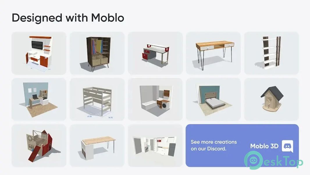 Moblo - 3D furniture modeling 25.08.1 APK MOD Tam Ücretsiz İndir