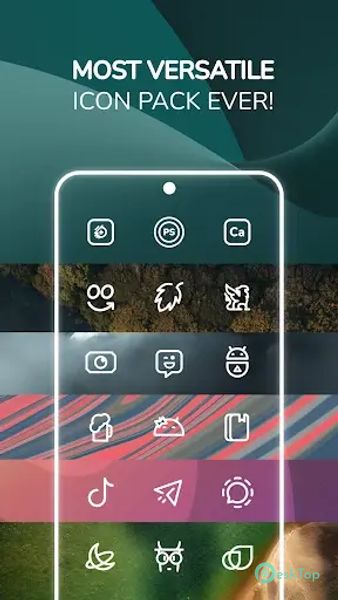 Reev Pro - White Outline Icons 4.8.5 APK MOD تحميل مجاني كامل