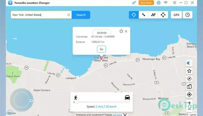 FonesGo Location Changer 8.3.2 Tam Sürüm Aktif Edilmiş Ücretsiz İndir