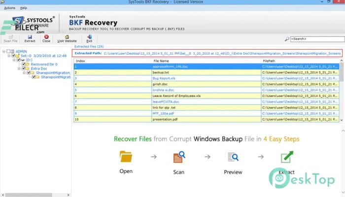 Download SysTools BKF Recovery 10.0 Free Full Activated