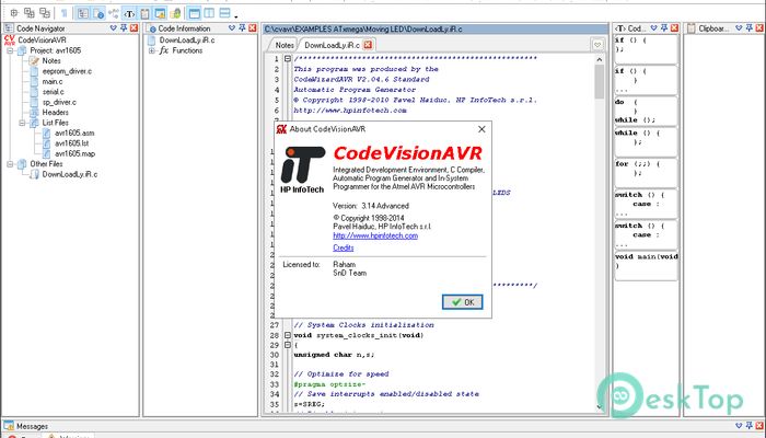 Télécharger CodeVisionAVR Advanced 3.14 Gratuitement Activé Complètement
