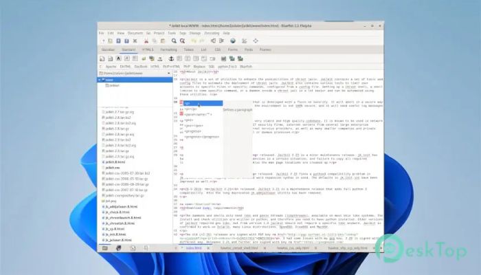 Bluefish Editor 2.4.0 Tam Sürüm Aktif Edilmiş Ücretsiz İndir