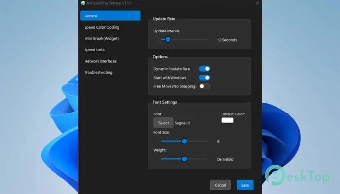تحميل برنامج NetSpeedTray 1.1.1 برابط مباشر