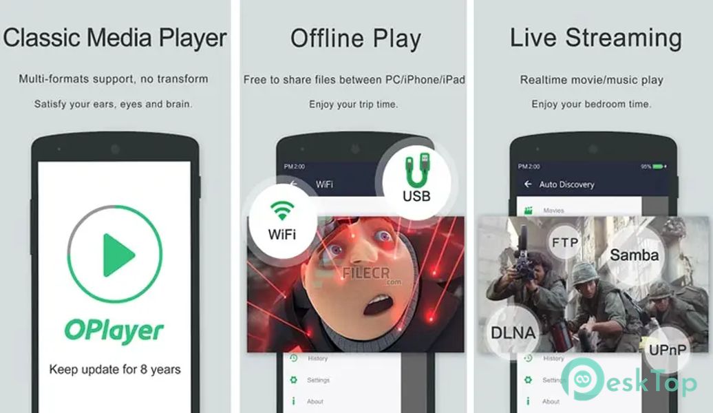 OPlayer - Video Player 5.00.43 APK MOD Unlocked (Full) Free Download