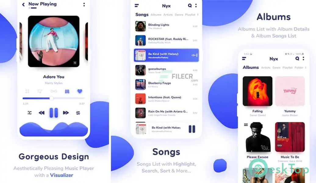 Nyx Music Player 2.8.1 APK MOD Полная бесплатная загрузка